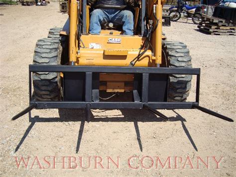 skid steer hay spear|skid steer round bale spear.